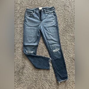 Universal Thread Women's Ripped Blue Skinny Jeans